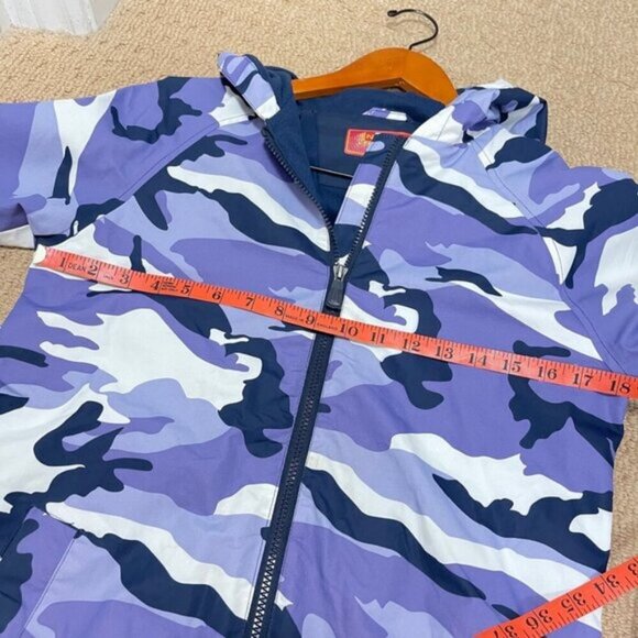 Northpeak Camo Hooded Girl's Jacket Purple  – M (10/12) - Picture 8 of 10